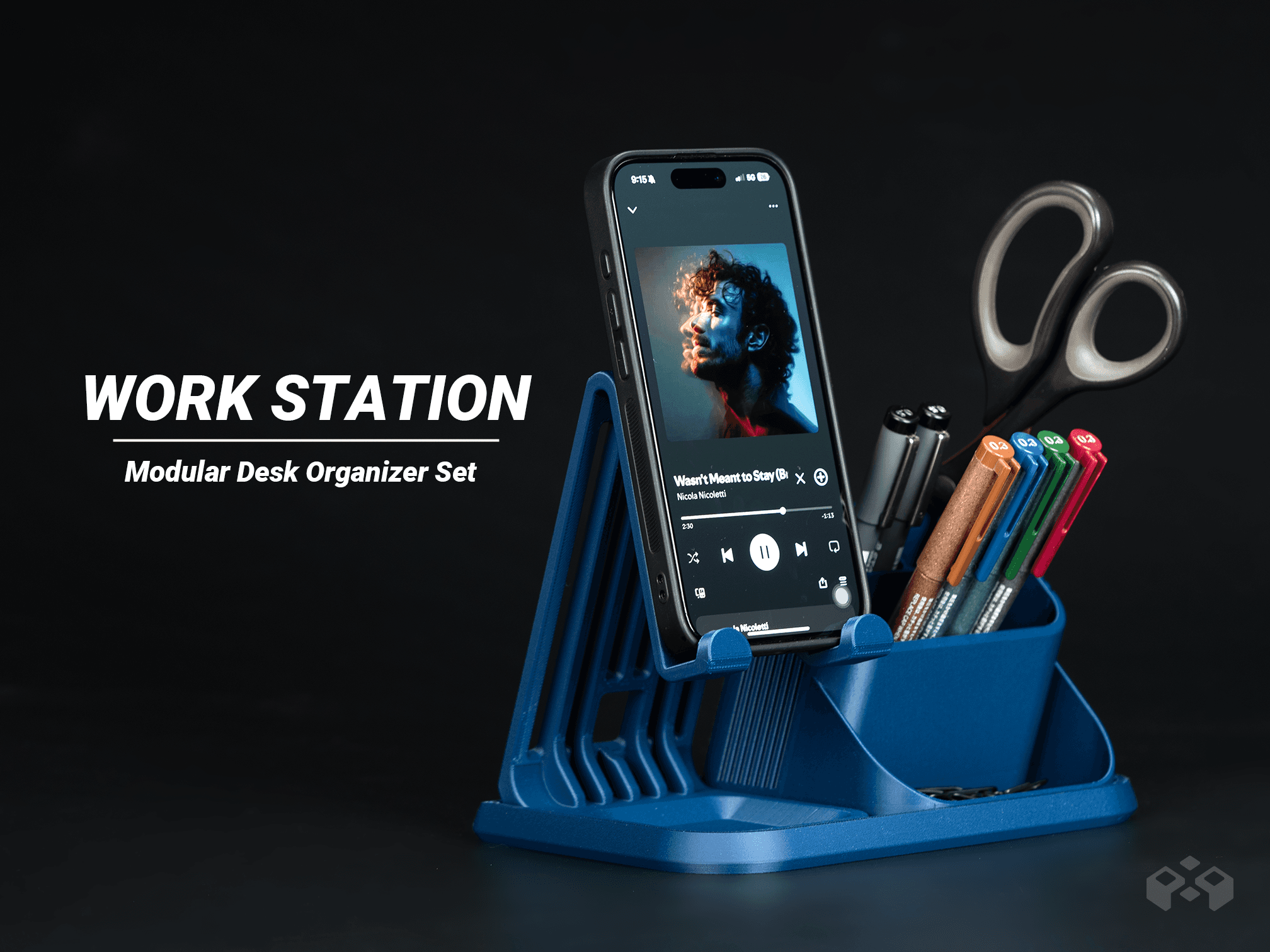 Suporte celular de mesa organizador PLA